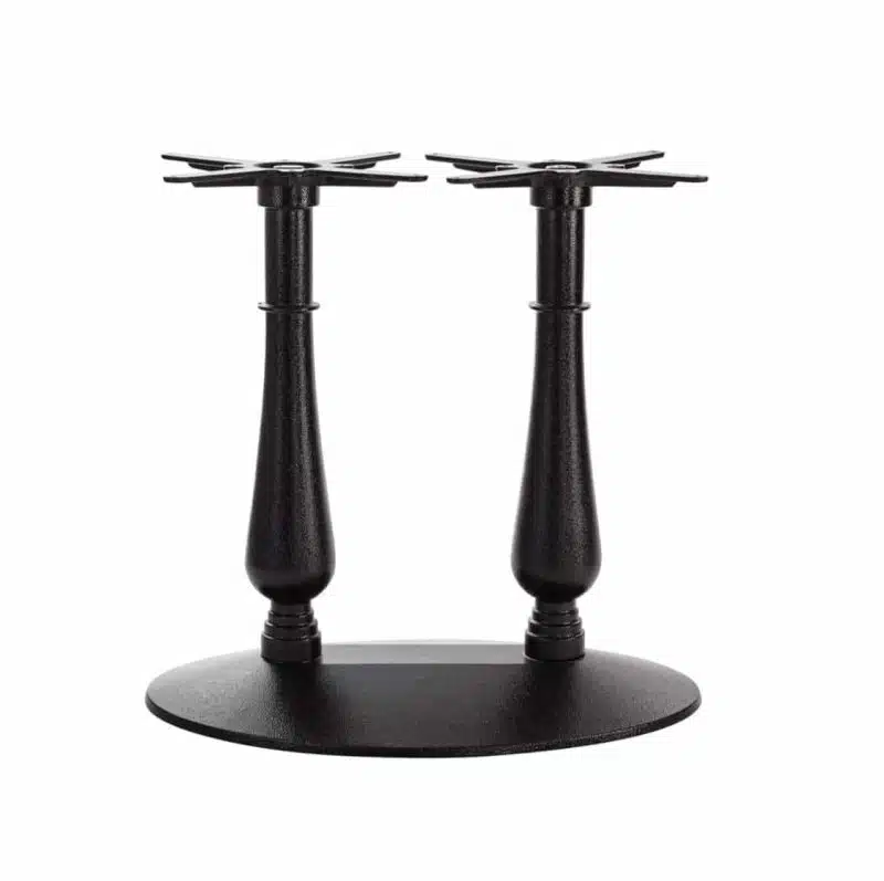 Manor Table base dining height black cast iron twin