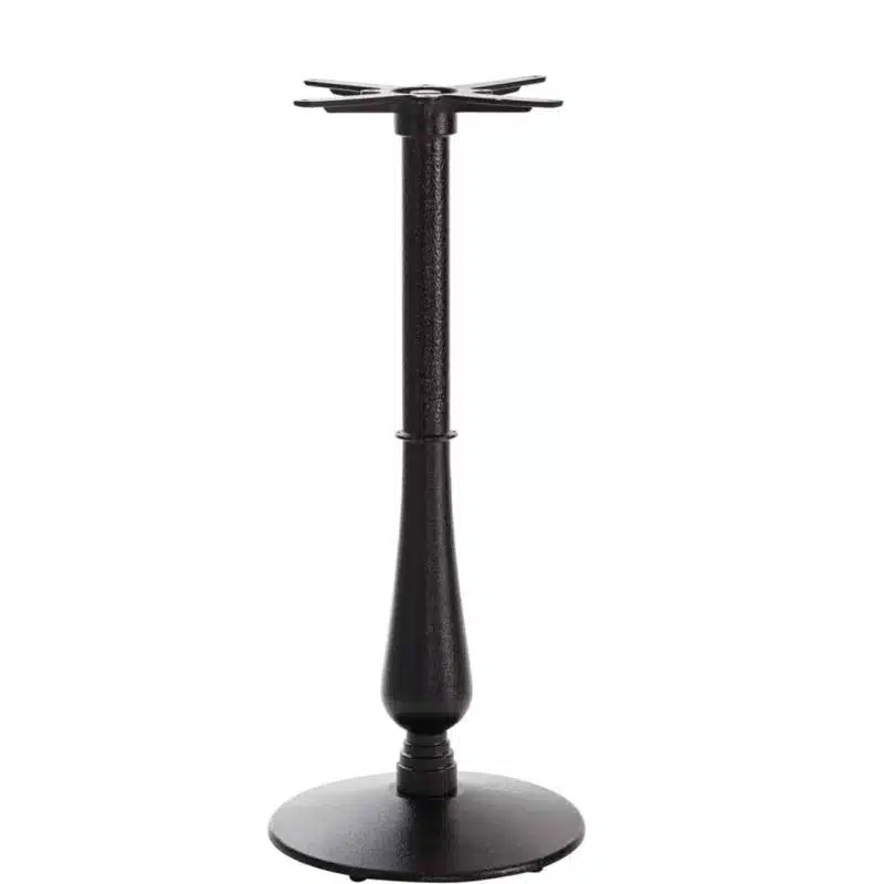 Manor Table base poseur height black cast iron