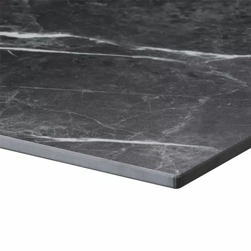 Marquina Mable Square Compact Laminate Tabletop DeFrae Contract Furniture