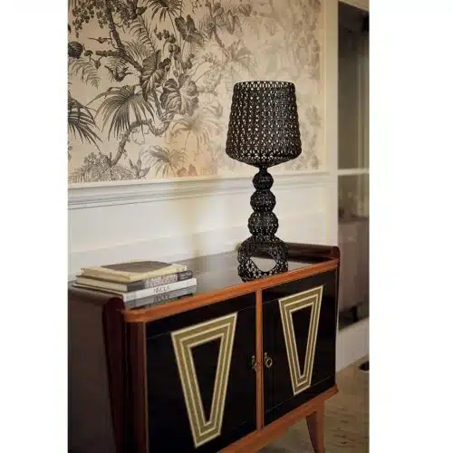 Mini Kabuki Table Lamp from Kartell at DeFrae Contract Furniture Black in situ