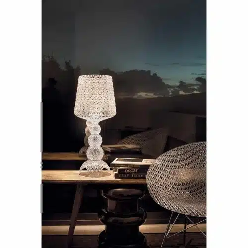 Mini Kabuki Table Lamp from Kartell at DeFrae Contract Furniture Crystal in situ