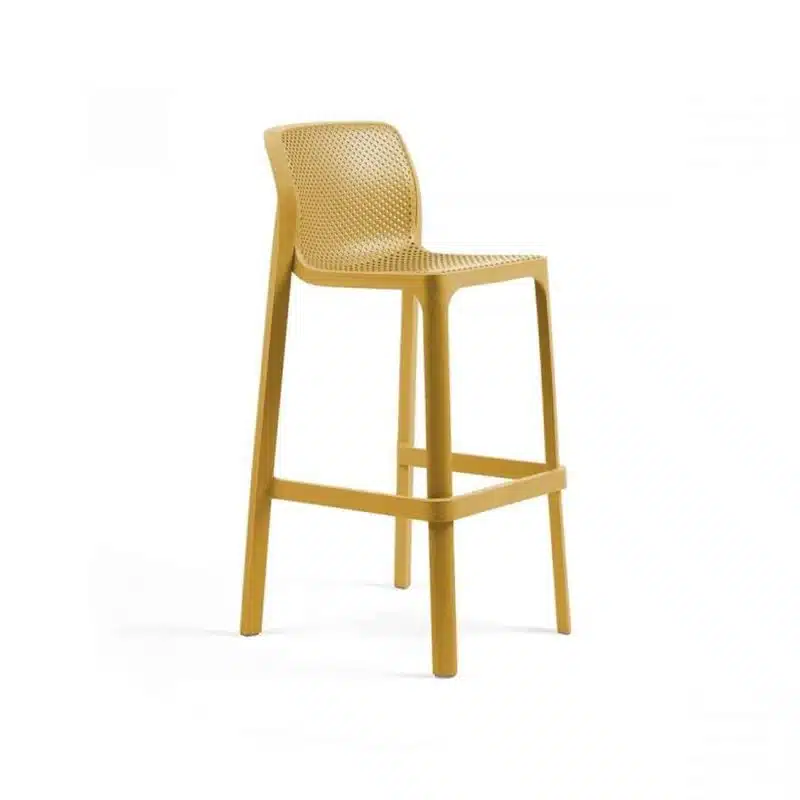 Net Bar Stool DeFrae Contract Furniture Mustard