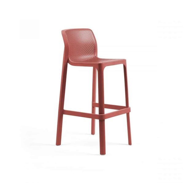Net Bar Stool DeFrae Contract Furniture Mustard Red