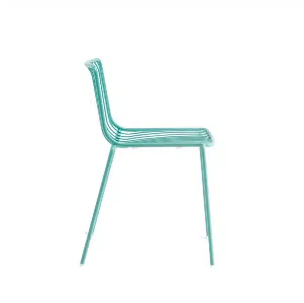 Nolita side chair 3650 Pedrali at DeFrae Contract Furniture Aqua Side On