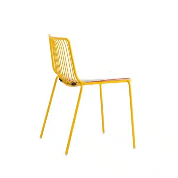 Nolita side chair 3650 Pedrali at DeFrae Contract Furniture Mustard with cushion