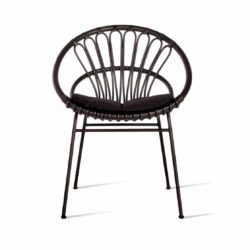 Roxy Outdoor Dining Chair Vincent Sheppard at DeFrae Contract Furniture Black