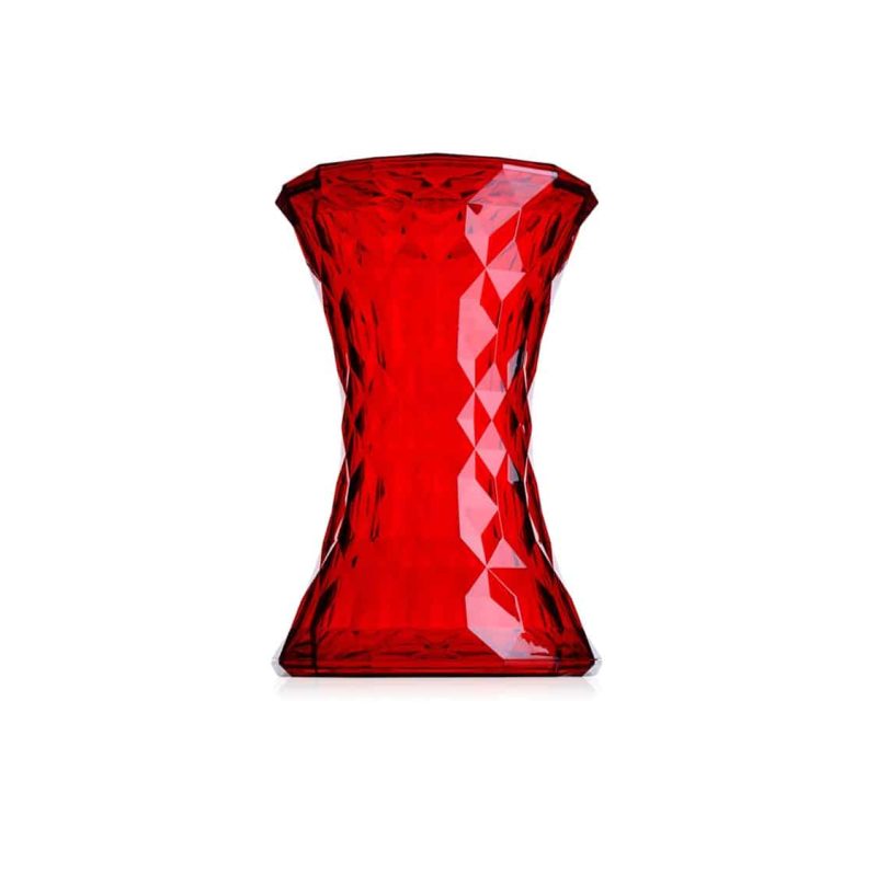 Stone Side Table from Kartell at DeFrae Contract Furniture Transparent Red