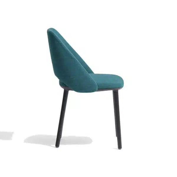 Vic 655 side chair from Pedrali at DeFrae Contract Furniture Blue Left Side