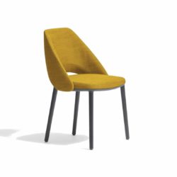 Vic 655 side chair from Pedrali at DeFrae Contract Furniture Mustard