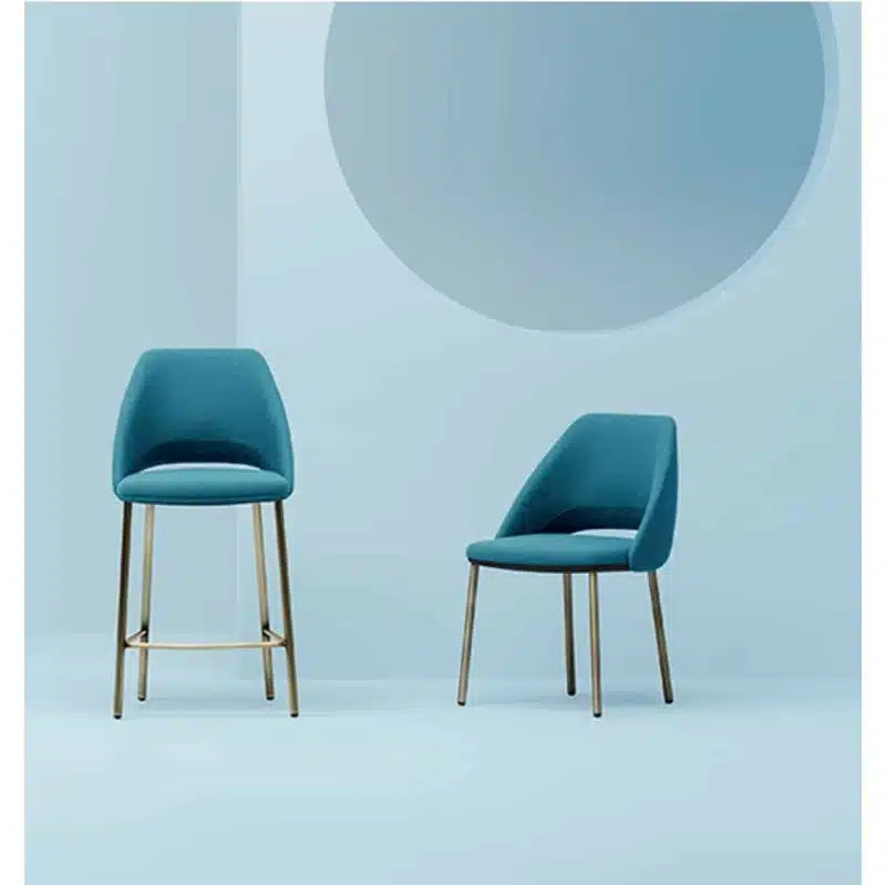 Vic 656 side chair from Pedrali at DeFrae Contract Furniture Blue In Situ