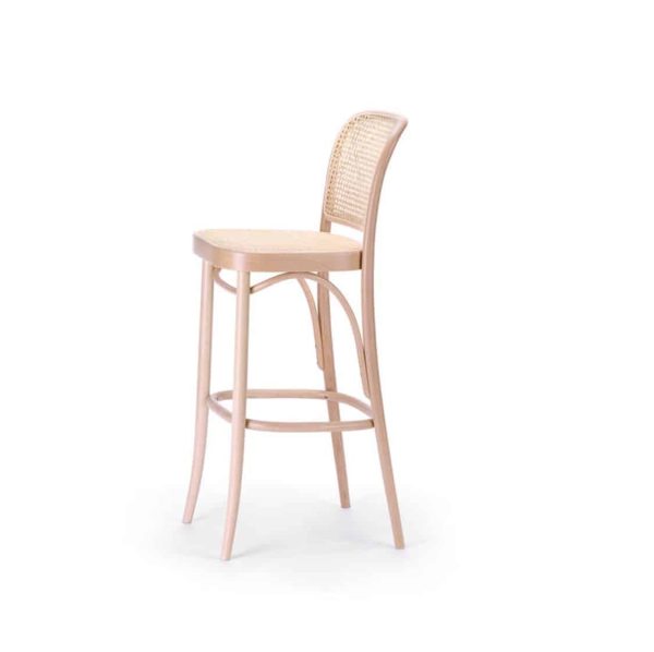 Cane Bar Stool 811 Natural DeFrae Contract Furniture 3