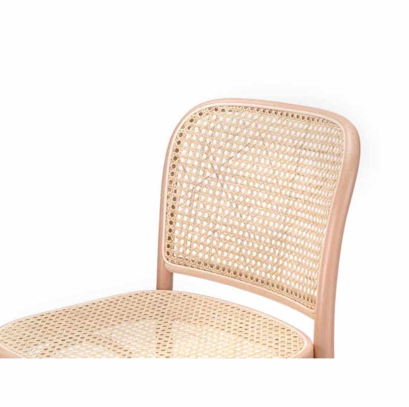 Cane Bar Stool 811 Natural DeFrae Contract Furniture close up