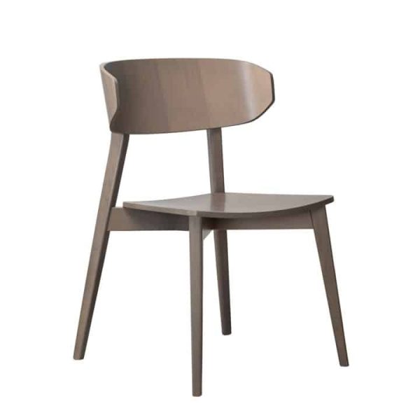 Hellen Plus SE 01 Side Chair Wooden Side Chair with curved back rest DeFrae Contract Furniture walnut