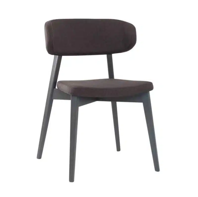 Hellen Plus SE 04 Side Chair Wooden Side Chair with curved back rest DeFrae Contract Furniture walnut