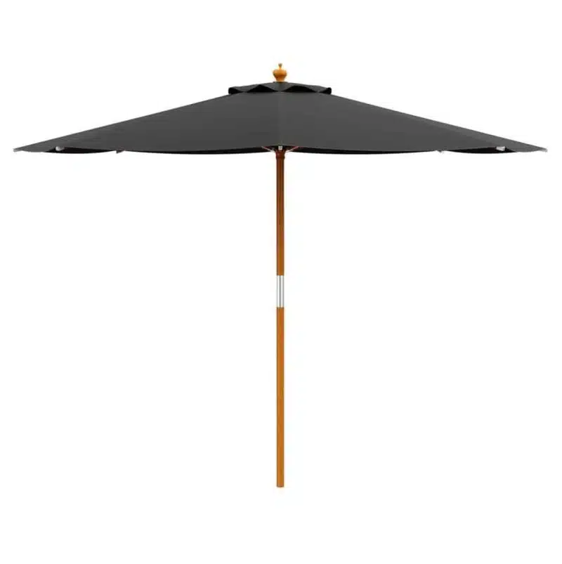 Prince Parasol For Outdoor Garden or Contract Use in Black