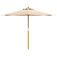 Prince Parasol For Outdoor Garden or Contract Use in Natural