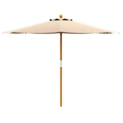 Prince Parasol For Outdoor Garden or Contract Use in Natural