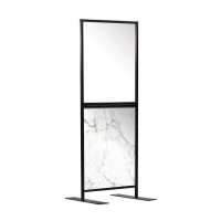 Aurora Screen 750 Carrara Marble Effect Social Distancing Screen for hospitality DeFrae Contract Furniture