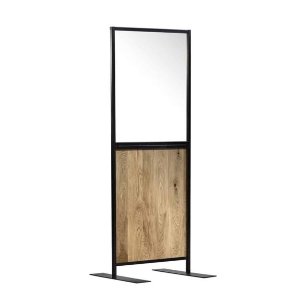 Aurora Screen 750 Character Oak Social Distancing Screen for hospitality DeFrae Contract Furniture