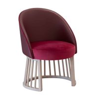 Beatrice Side Chair Vertical Line Base DeFrae Contract Furniture