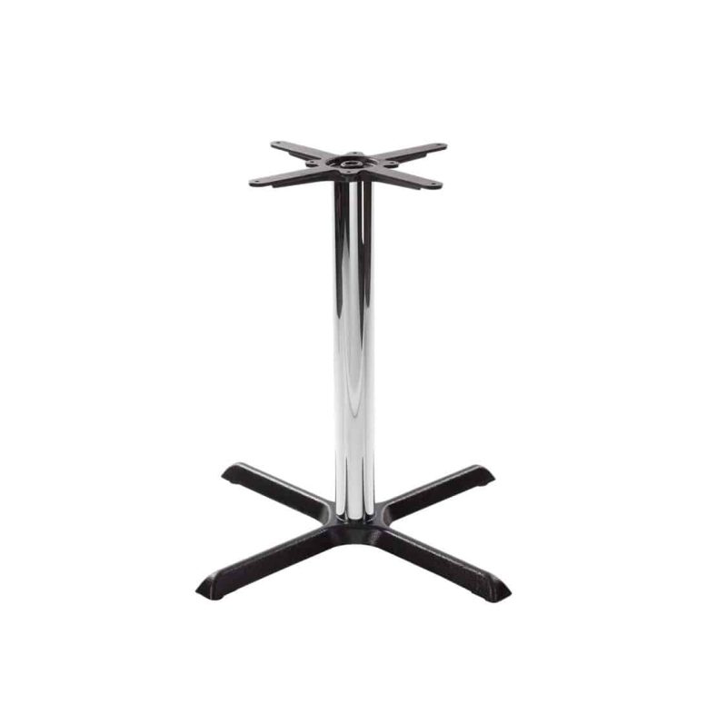 Shell Table Base Chrome DeFrae Contract Furniture Dining Height