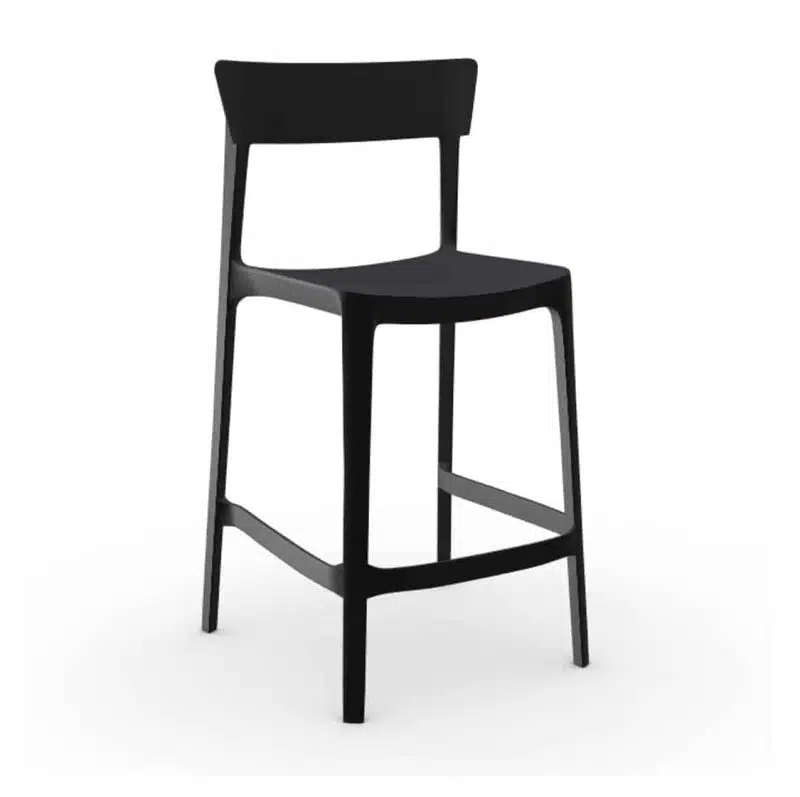 Skin Bar Stool Calligaris at DeFrae Contract Furniture Matt Black