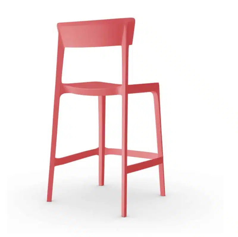 Skin Bar Stool Calligaris at DeFrae Contract Furniture Red