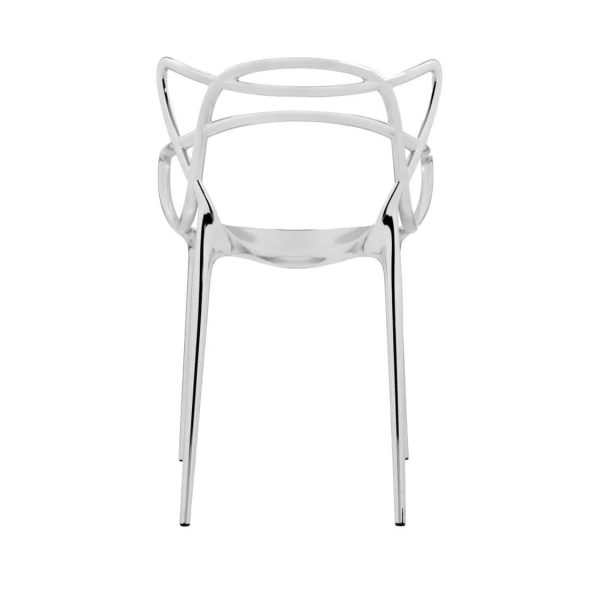 Masters Side Chair Metallic Chrome DeFrae Contract Furniture