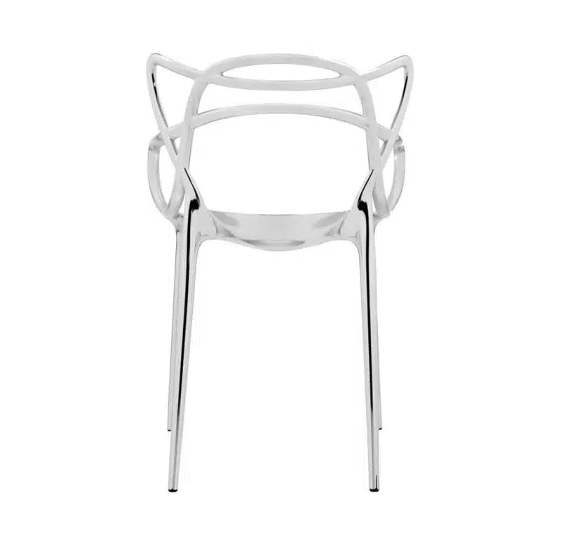 Masters Side Chair Metallic Chrome DeFrae Contract Furniture