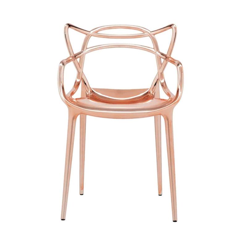 Masters Side Chair Metallic Copper DeFrae Contract Furniture