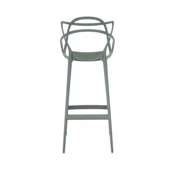 Masters Bar Stool from Kartell available at DeFrae Contract Furniture 75cms seat height sage green