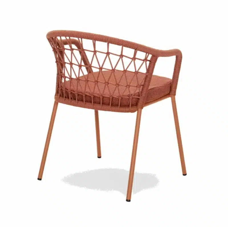 Panarea Armchair 3675 Pedrali at DeFrae Contract Furniture Red Back View]