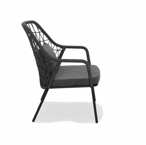 Panarea Lounge Chair 3679 Pedrali at DeFrae Contract Furniture Black Side On