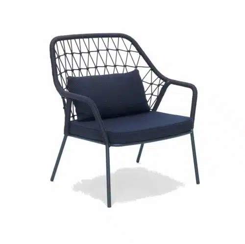 Panarea Lounge Chair 3679 Pedrali at DeFrae Contract Furniture Blue Front Side