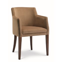 Sophia armchair with classic legs at DeFrae Contract Furniture