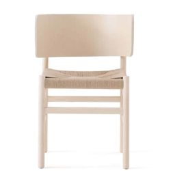 Fratina Armchair with curved back and rope weave seat DeFrae Contract Furniture