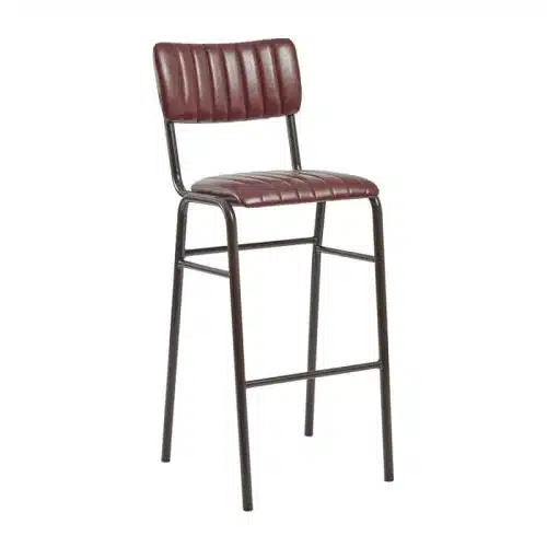 Home Bar Stool Vintage Red Stackable