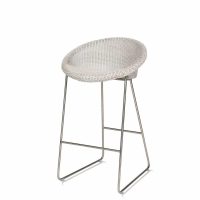 Joe counter stool Vincent Sheppard at DeFrae Contract Furniture with sled base Snow and black frame