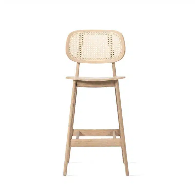Titus counter stool Vincent Sheppard at DeFrae Contract Furniture natural Cane Seat and Back