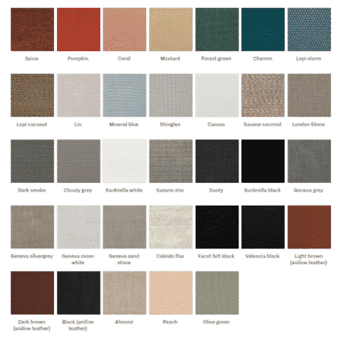 Titus lounge chair Vincent Sheppard at DeFrae Contract Furniture Fabric Colours