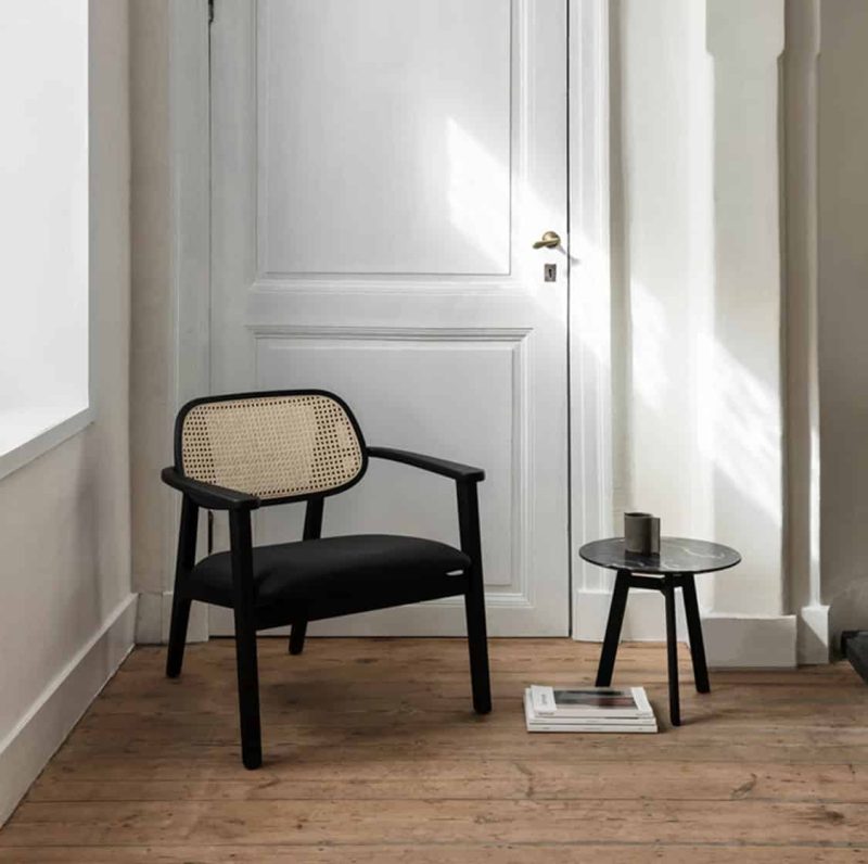 Titus lounge chair Vincent Sheppard at DeFrae Contract Furniture in situ