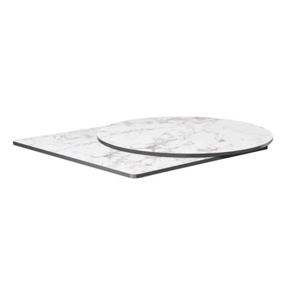 Extrema Carerra Marble Effect Outdoor Tabletops DeFrae Contract Furniture