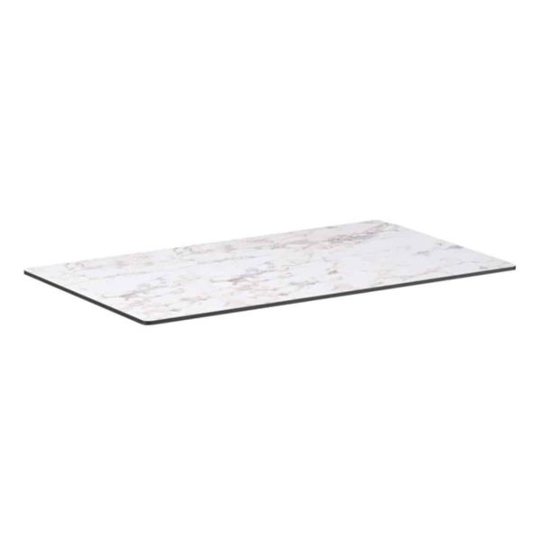 Extrema Carerra Marble Effect Outdoor Tabletops DeFrae Contract Furniture Rectangular