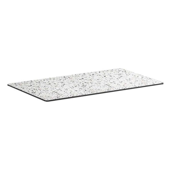 Extrema Mixed Terrazzo Effect Outdoor Tabletops DeFrae Contract Furniture Rectangular