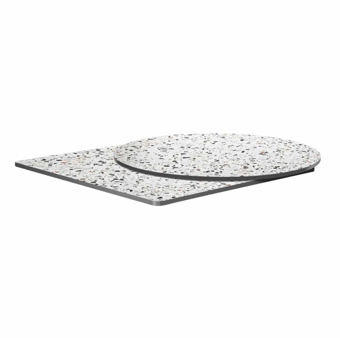 Extrema Mixed Terrazzo Effect Outdoor Tabletops DeFrae Contract Furniture