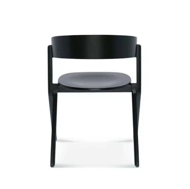 Signa Side Chair Curved Back DeFrae Contract Furniture Back View