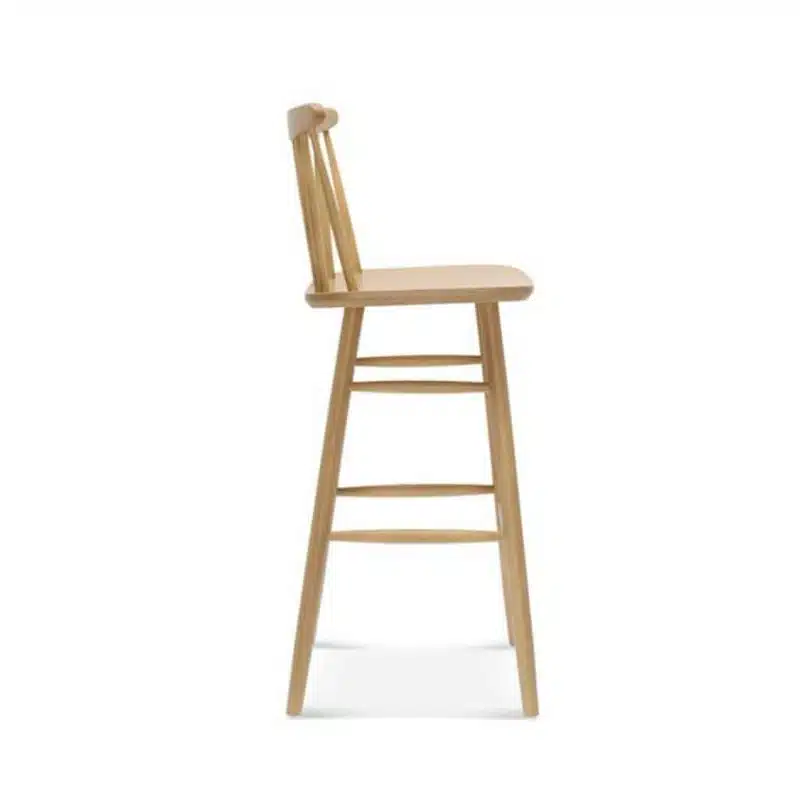 Wand Bar Stool Spindle Back DeFrae Contract Furniture Side View