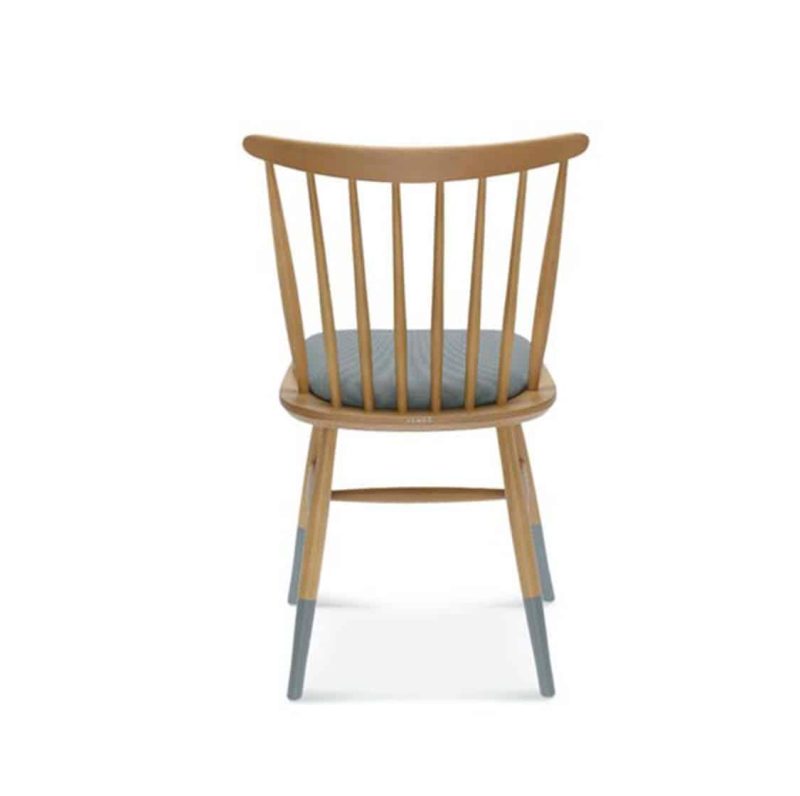 Wand Side Chair Spindle Back DeFrae Contract Furniture Back View