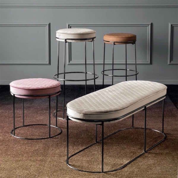 Atollo Ottoman Bar Stool by Calligaris at DeFrae Contract Furniture