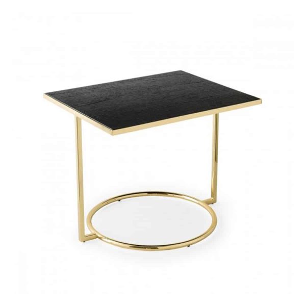 Daytona Occassional Table With Brass or Black Frame and Black Wooden Laminate Top Calligaris at DeFrae Contract Furniture 2